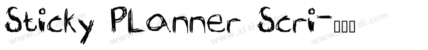 Sticky Planner Scri字体转换